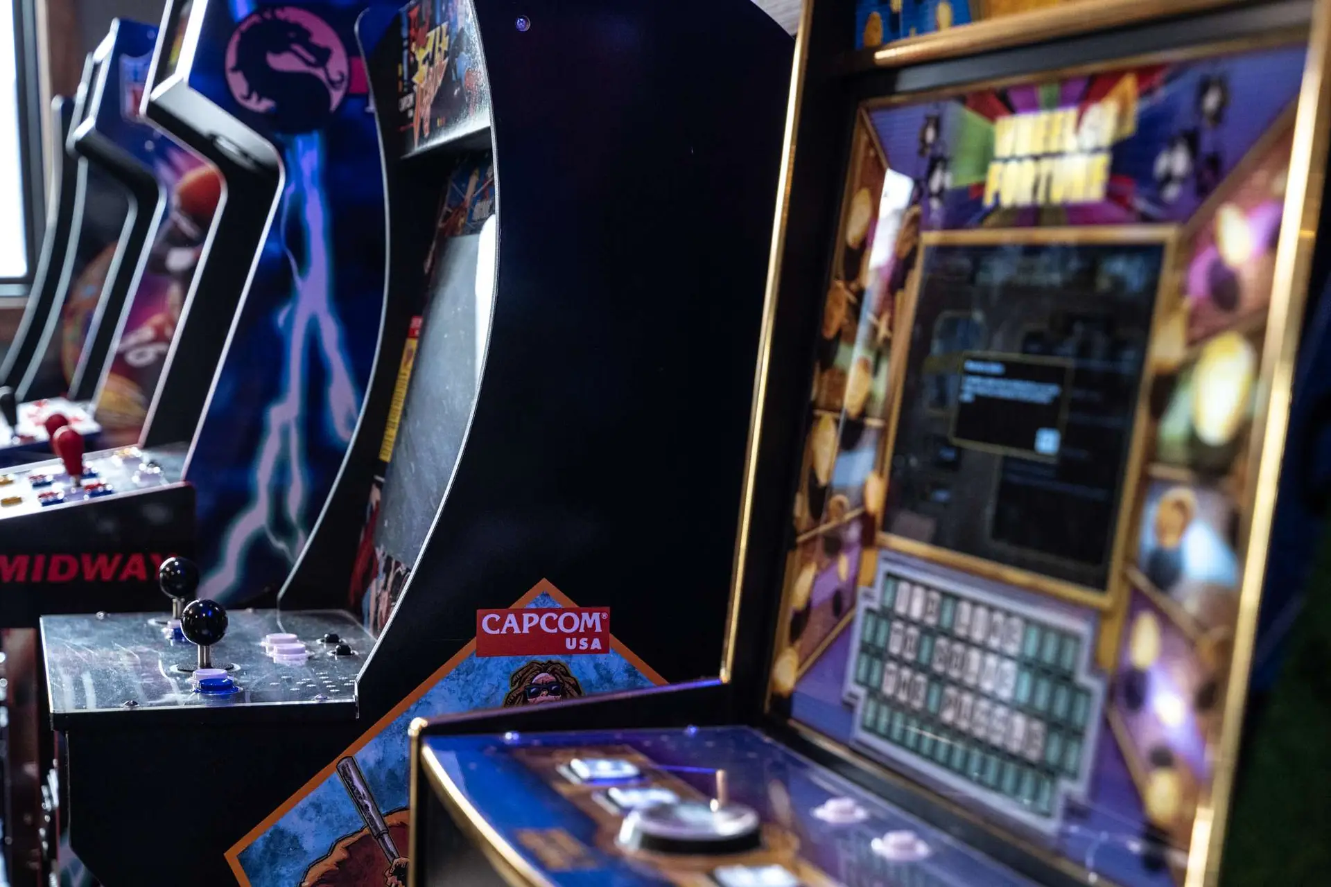 Arcade games in the game room at The Cove