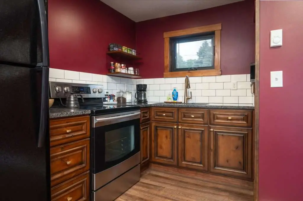 Full kitchen with stainless appliances